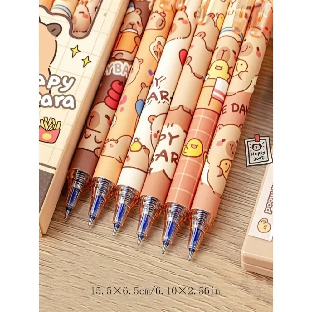 1pc/3pcs/6pcs/Box Erasable Click Pens Assorted Color And Creative Design